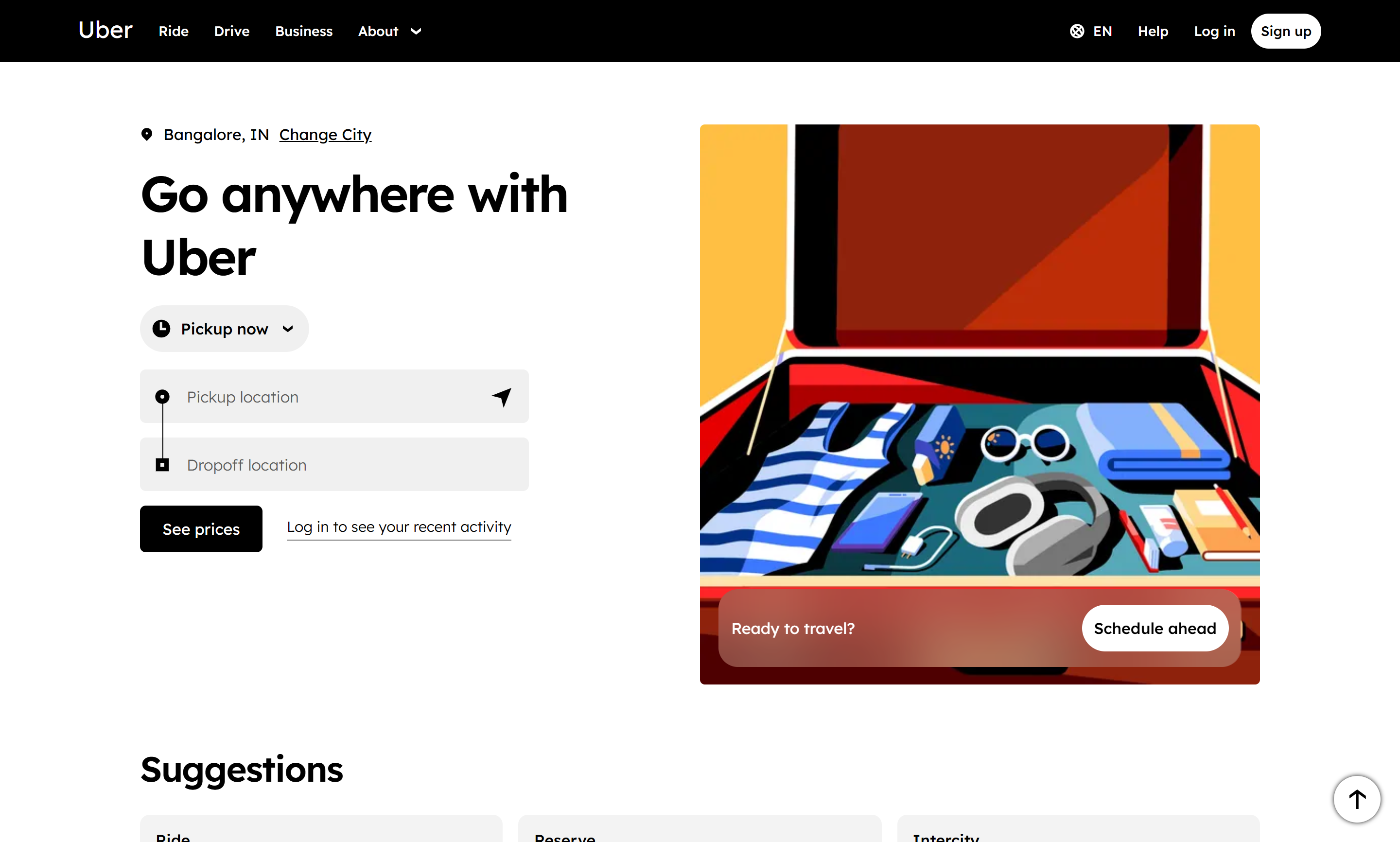 Uber Clone Screenshot
